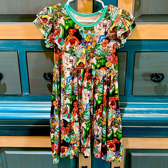Showstoppers Other - Showstoppers Moana dress!! Adorable bamboo print!! EUC!!